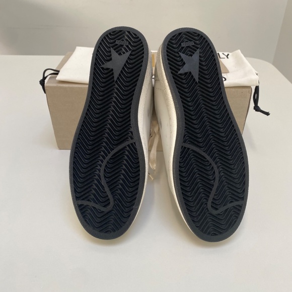 Golden Goose Ball Star Sneaker White Leather/Gold/Black Glitter sz 38 New in Box - Picture 11 of 11